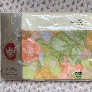 Vintage Cannon Royal Family Watercolor Rose Full Sheet, New in Package